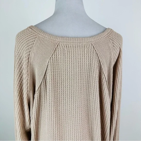 Free People We The Free Santa Clara Thermal Long Sleeve Tee Medium - Picture 12 of 14